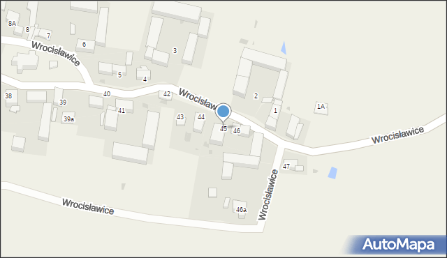 Wrocisławice, Wrocisławice, 45, mapa Wrocisławice