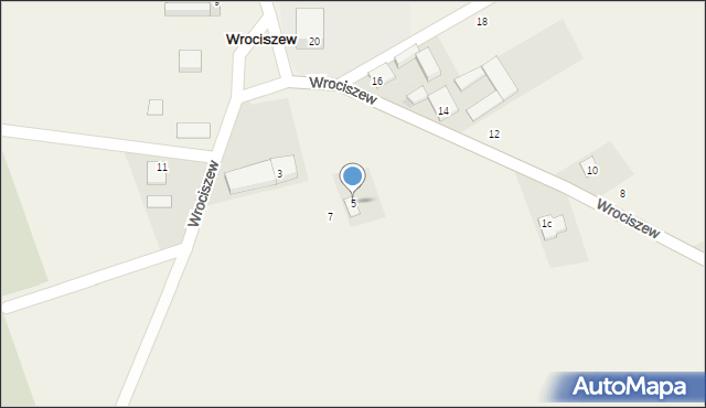 Wrociszew, Wrociszew, 5, mapa Wrociszew