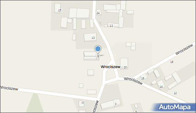 Wrociszew, Wrociszew, 9, mapa Wrociszew