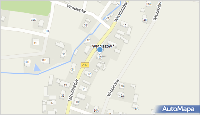 Wrociszów, Wrociszów, 13, mapa Wrociszów
