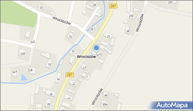 Wrociszów, Wrociszów, 14, mapa Wrociszów