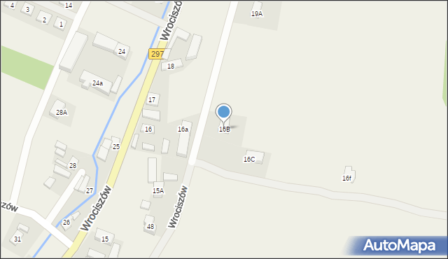 Wrociszów, Wrociszów, 16B, mapa Wrociszów