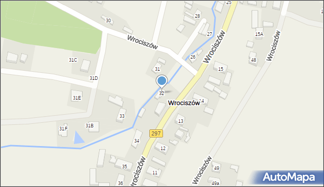 Wrociszów, Wrociszów, 32, mapa Wrociszów