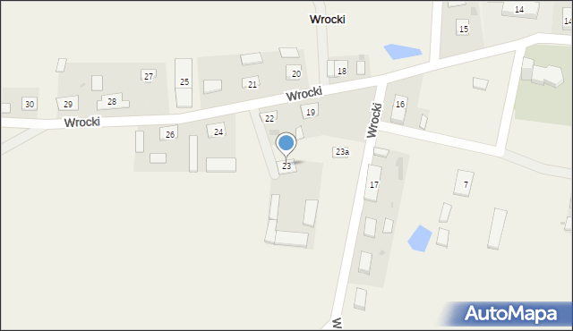 Wrocki, Wrocki, 23, mapa Wrocki