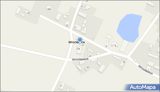 Wrocławice, Wrocławice, 20b, mapa Wrocławice