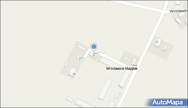 Wrocławice, Wrocławice, 22, mapa Wrocławice