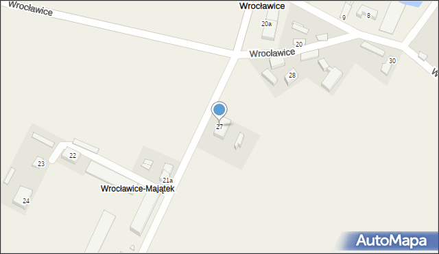 Wrocławice, Wrocławice, 27, mapa Wrocławice