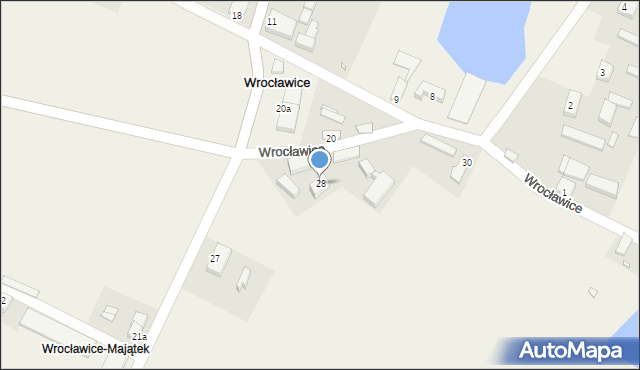 Wrocławice, Wrocławice, 28, mapa Wrocławice