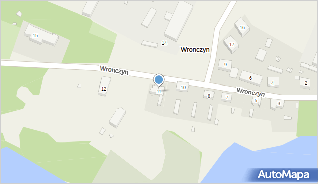 Wronczyn, Wronczyn, 11, mapa Wronczyn