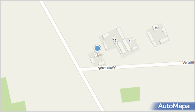 Wroniawy, Wroniawy, 33, mapa Wroniawy