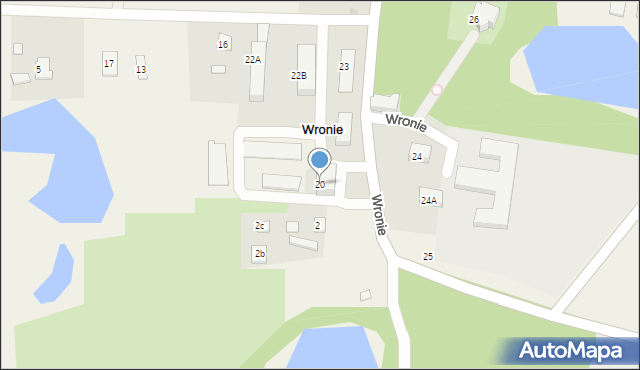 Wronie, Wronie, 20, mapa Wronie