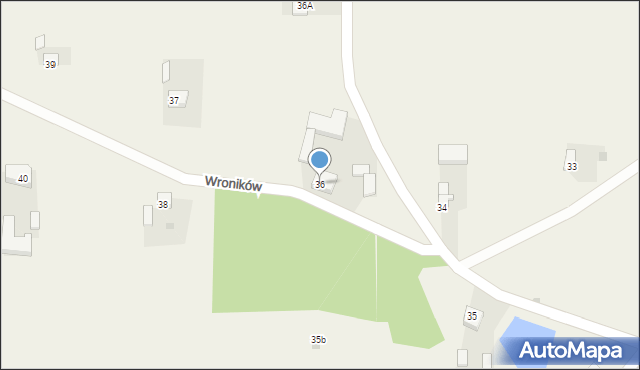 Wroników, Wroników, 36, mapa Wroników