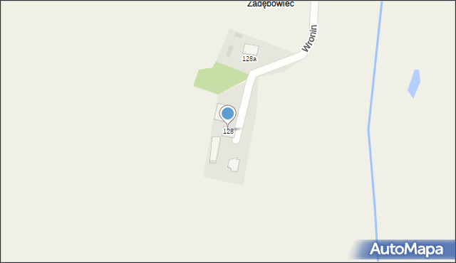 Wronin, Wronin, 128, mapa Wronin
