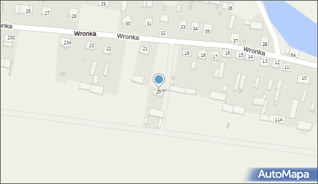 Wronka, Wronka, 20, mapa Wronka