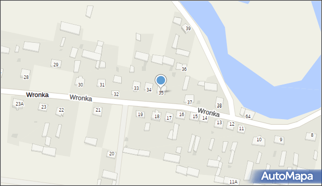 Wronka, Wronka, 35, mapa Wronka