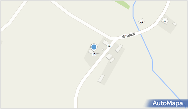 Wronka, Wronka, 15, mapa Wronka