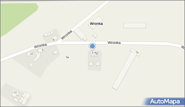 Wronka, Wronka, 7, mapa Wronka