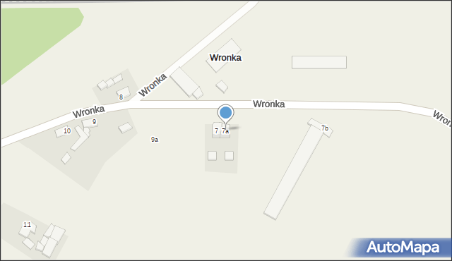 Wronka, Wronka, 7a, mapa Wronka