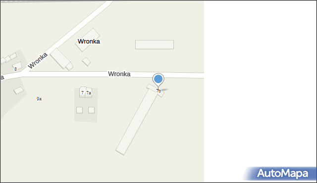 Wronka, Wronka, 7b, mapa Wronka