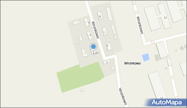 Wronkowo, Wronkowo, 3, mapa Wronkowo