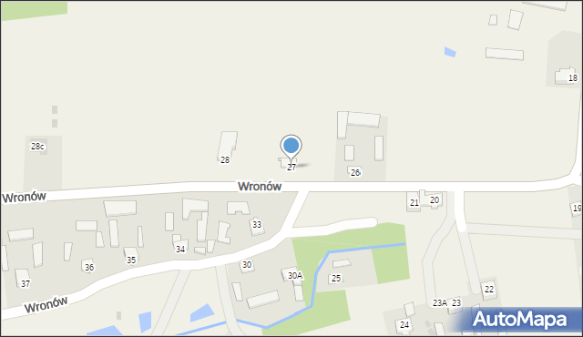 Wronów, Wronów, 27, mapa Wronów