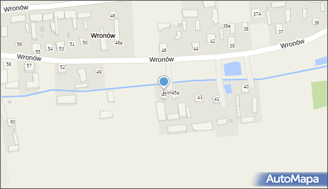 Wronów, Wronów, 45, mapa Wronów