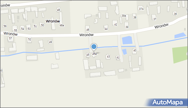 Wronów, Wronów, 45a, mapa Wronów