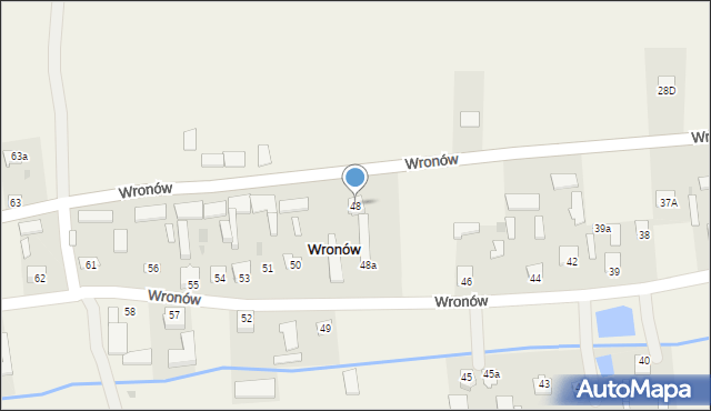 Wronów, Wronów, 48, mapa Wronów