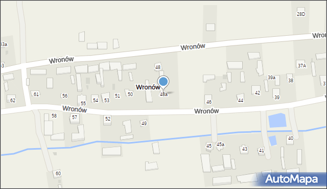 Wronów, Wronów, 48a, mapa Wronów