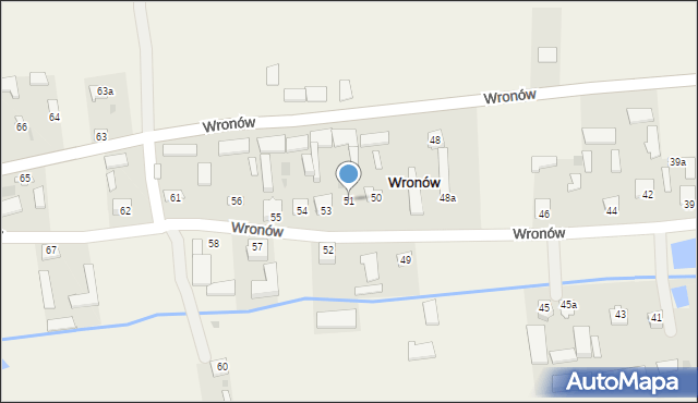 Wronów, Wronów, 51, mapa Wronów