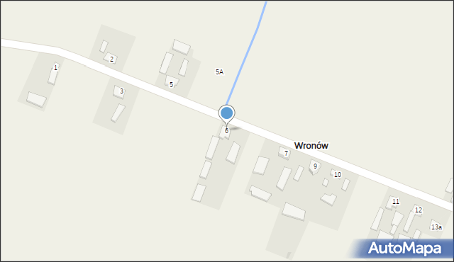 Wronów, Wronów, 6, mapa Wronów