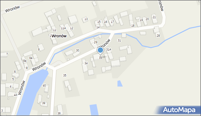 Wronów, Wronów, 33, mapa Wronów