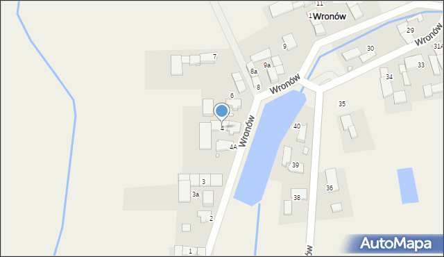 Wronów, Wronów, 4, mapa Wronów