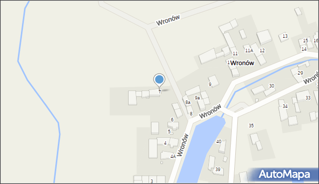 Wronów, Wronów, 7, mapa Wronów