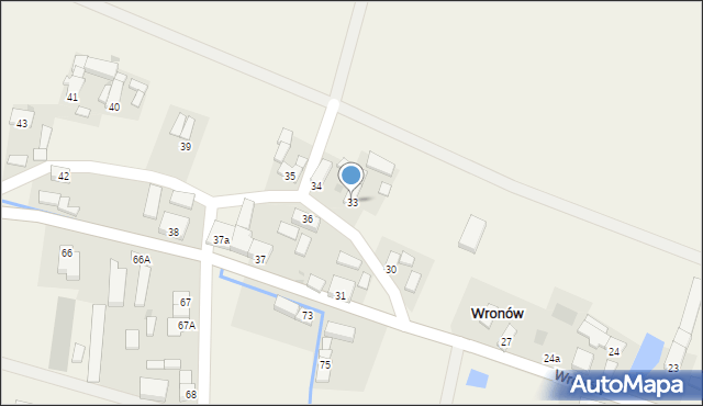 Wronów, Wronów, 33, mapa Wronów