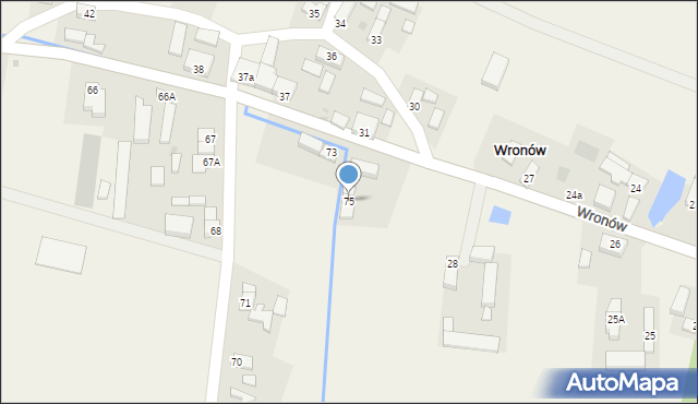 Wronów, Wronów, 75, mapa Wronów