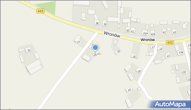 Wronów, Wronów, 21, mapa Wronów