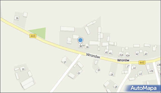 Wronów, Wronów, 38, mapa Wronów