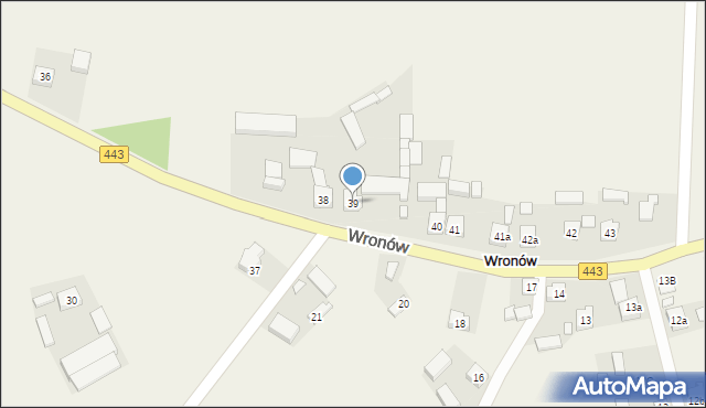 Wronów, Wronów, 39, mapa Wronów