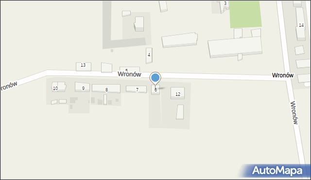 Wronów, Wronów, 6, mapa Wronów