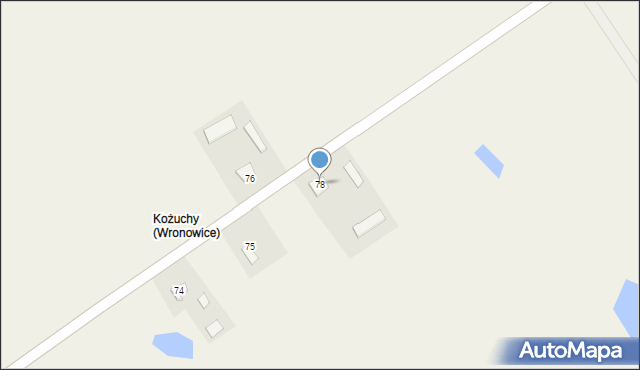 Wronowice, Wronowice, 78, mapa Wronowice