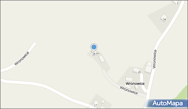 Wronowice, Wronowice, 15, mapa Wronowice