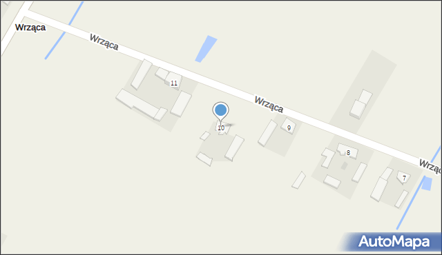 Wrząca, Wrząca, 10, mapa Wrząca