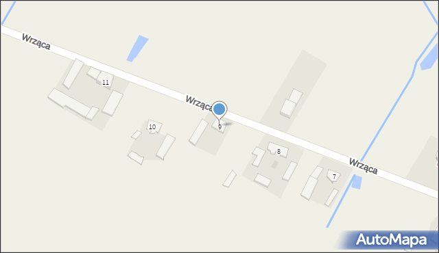 Wrząca, Wrząca, 9, mapa Wrząca