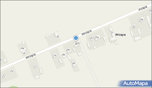 Wrząca, Wrząca, 19, mapa Wrząca