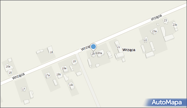 Wrząca, Wrząca, 20, mapa Wrząca