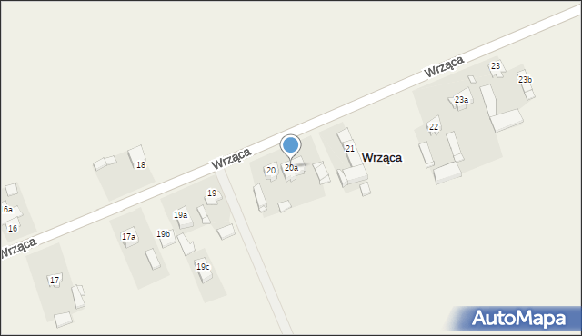 Wrząca, Wrząca, 20a, mapa Wrząca