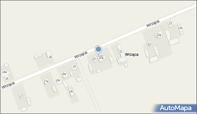 Wrząca, Wrząca, 20b, mapa Wrząca