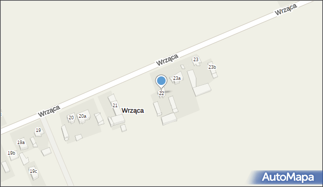 Wrząca, Wrząca, 22, mapa Wrząca