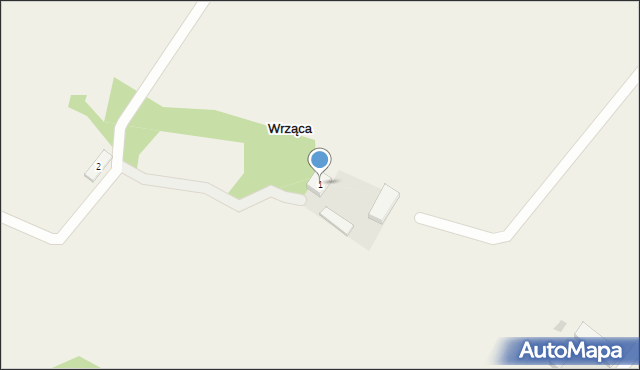 Wrząca, Wrząca, 1, mapa Wrząca